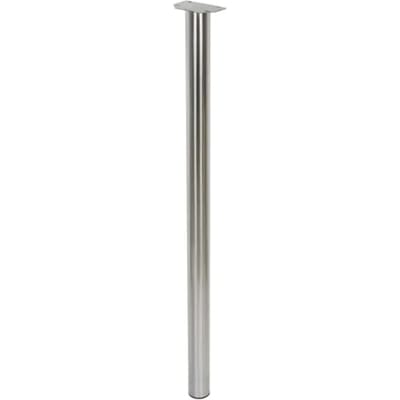 Duraline Meubelpoot Rond Staal 6x110cm Geborsteld Nikkel