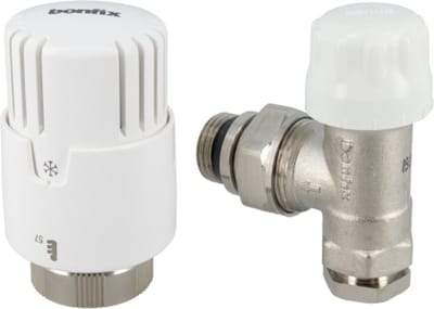 Bonfix Thermostaat radiatorventiel + adaptor recht