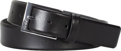 HUGO leren heren riem - zwart