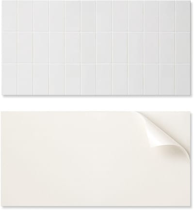 Bedrukt vinyl wandpaneel voor de eetkamer, 100x50 cm, eenvoudig rechthoekig mozaïek