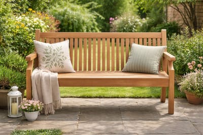 Rockwood® Parkbank Sandwick Kunststof - New Teak 1.60m 1.60m