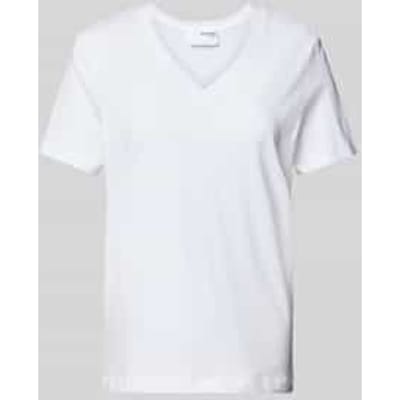T-shirt met V-hals, model 'ESSENTIAL'