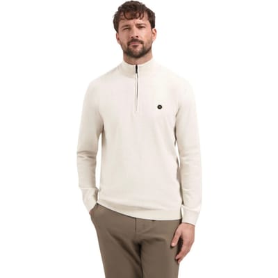 No Excess Pullover stand up collar half zip m kit melange