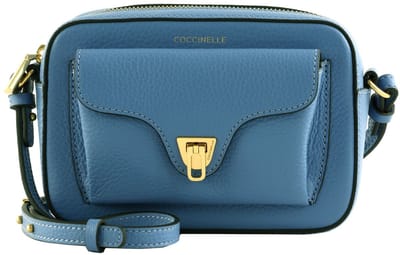 COCCINELLE Leren Schoudertas Beat Soft Crossbody Bag Azul Blauw