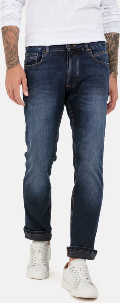 camel active Relaxed Fit 5-Pocket Jeans - Maat menswear-33/30 - Blauw