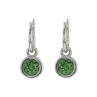 Biba Oorhangers zilver met steen Ernite