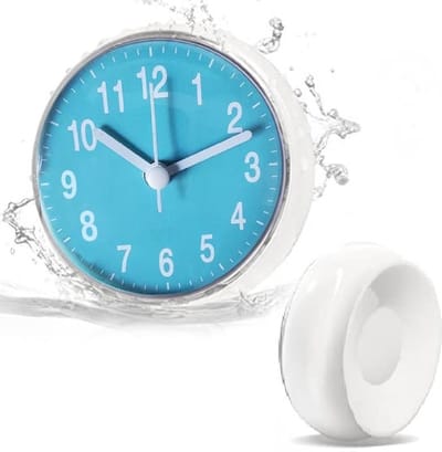 Mini Badkamerklok ( Extra Klein) - Badkamer Klok Waterdicht - Douche klok - Badkamer klok - Keuken klokje
