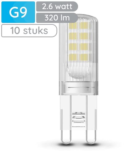 Modee LED Lamp G9 - 2.6W 4000K 320 LM 230V - LED Lamp insteek - Wit Licht - 10 stuks