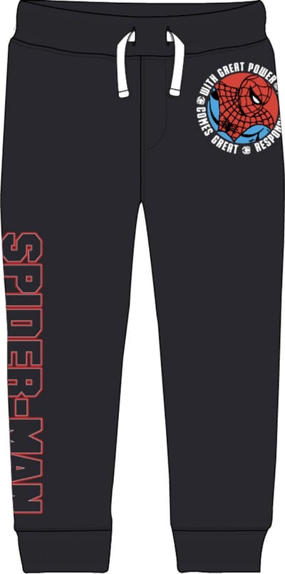 Marvel Spiderman - Joggingbroek / Vrijetijdsbroek - Zwart - Maat 104