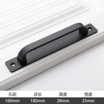 1 stuks Deur-/Raamklink Balkon Houten Schuifdeurklink Goudkleurig Aluminium Magazijndeur Zwart Keukenklink