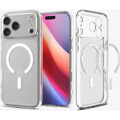 Spigen Ultra Hybrid MagFit - Hoesje Geschikt voor iPhone 17 Pro - Compatibel met MagSafe - Back Cover Frost Wit