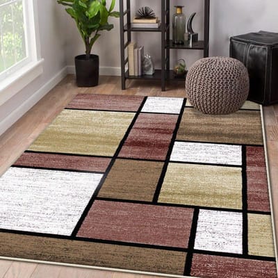 Noords Geometrisch Woonkamer Tapijt Abstracte Huisdecoratie Groot Oppervlak Antislip Kleden Lounge Slaapkamer Pluizig Pluche Vloermat Zacht 60*90cm