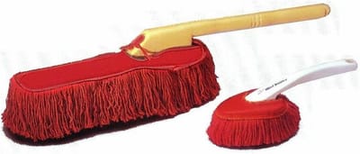 Auto Stofwisser Set - Interieur Exterieur Borstel - Snelle Stofverwijdering - Paraffinewas Behandeling - 61 cm Lengte - Wit