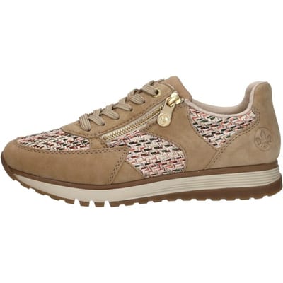 Rieker Sneakers beige Textiel - Maat 36