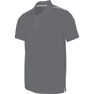 Herensportpolo 'Proact' met korte mouwen Sporty Grey - XS