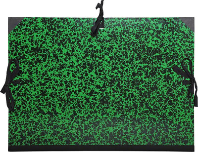 Exacompta 5x Tekenmap Annonay met linten 32x45cm - A3 - Groen - 532000E