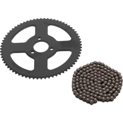 25H Ketting 144 Schakels Tandwiel 2-Takt As voor Elektrische Mini Moto Pocket Bike ATV Quad Accessoire wit