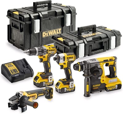 DeWalt 18V XR Serie - Combo Set - DCD796 + DCF887 + DCH273 + DCG405 - 5.0Ah Accu's