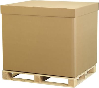 Verhuisdoos XXXL / 1 stuk Palletdoos Palletbox Verzenddoos met deksel 1 ROL PLAKBAND 100m XXL Karton 1200 x 800 x 800 mm Kartonnen Palletdozen dubbele Golf Bruin Doos 120 x 80 x 80 cm STEVIG 5-laags karton 750g/m2