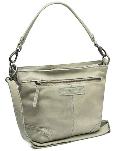 The Chesterfield Brand Leren schoudertas Lucy Small Hobo Bag Ocean Blue kaki