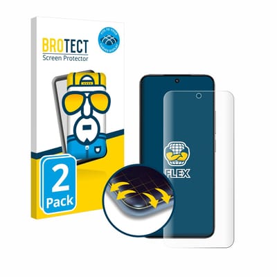 BROTECT - Screenprotector voor Xiaomi 14 - Folie Beschermfolie transparant volledig dekking - 2 Stuks