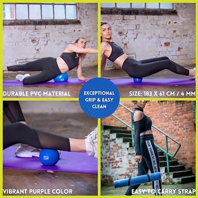 Yoga Fitness Mat Thuis Oefeningen - Paars