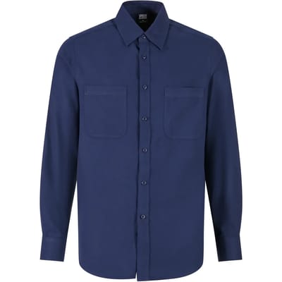 Urban Classics - Flanell Overhemd - S - Donkerblauw