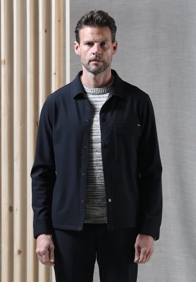 Gabbiano - Heren Overshirt - Arvik - 426245 - 5000 Night Shade