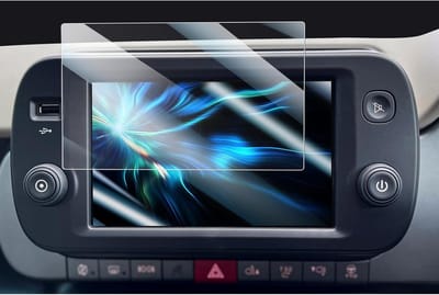 Navigatie Screen Protector voor Fiat Panda City Cross/Hybrid 2021-2024 - 9H Krasbestendig Tempered Glass en Beschermfolie voor 7 inch GPS Scherm en Auto Accessoires