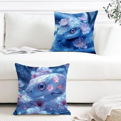 Bankkussens - Kussenhoezen - Woonkamer Decoratie - Waterdicht Fluweel - 65 x 65 cm - Blauw