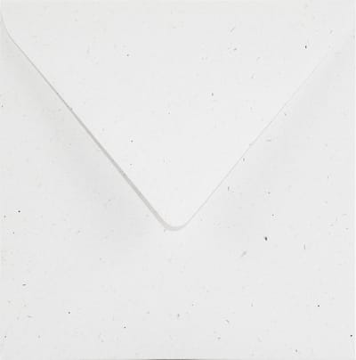 Ecologische ecru enveloppen vierkant K4-155 - 155 x 155 mm - 25 stuks - NK natgelijmde - 130 gram - Flora - Netuno