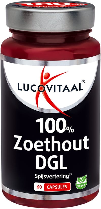Lucovitaal 100% Zoethout DGL - 60 capsules