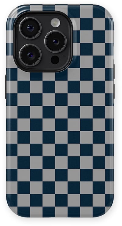 Design Hoesje geschikt voor iPhone 14 Pro | Geschikt Voor Mag | Tiny Squares Checkered Print | Backcover geschikt voor iPhone 14 Pro Urban Grid