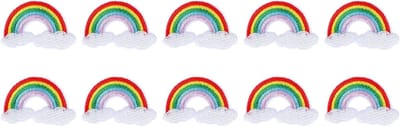 Geborduurde Regenboog Applicaties voor Kinderen Kleding en Kostuums - Creatieve Versieringen voor Feestjes, DIY Projecten en Mode
