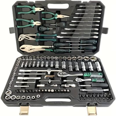 131-delige autoreparatieset, Sterk en duurzaam, Meubel essentieel, De voorkeur gereedschapskist van autoreparateurs 131PCS toolbox