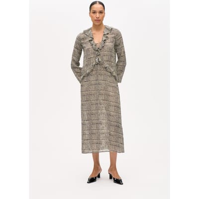 Baum und Pferdgarten Annicken Dress Yellow Printed Twill Size: 34 | Maxi Dresses Outlet | Dames | Geel