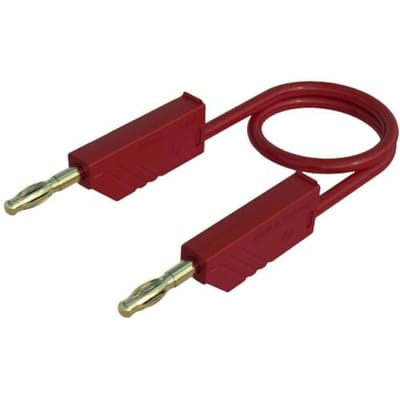 Hirschmann Test & Measurement MLN 50/2,5 RT Meetsnoer Banaanstekker 4 mm Banaanstekker 4 mm 0.50 m Rood 1 stuk(s)