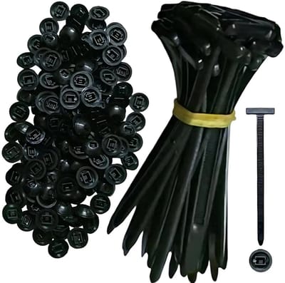 Nylon Universele Kabelbinders met Pin & Knoop – Zelfsluitend, Heavy Duty, Geschikt voor Auto en Kabelbeheer