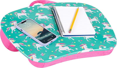 Draagbaar Schootbureau met Kussen voor Laptop tot 15,6 inch - Stijlvol en Comfortabel Werken