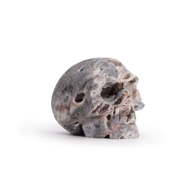 Calcietgeodes Gesneden Schedel - (ongeveer 4,5 cm)