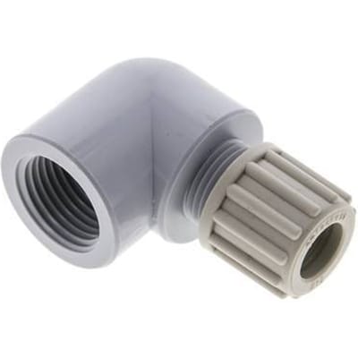 12x10mm & G1/2'' PA L-Vorm Knelfitting Binnendraad 10bar