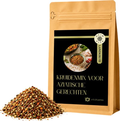 Aziatische Kruidenmix 100g – Wok Kruiden voor Noedels, Rijstgerechten, Groenten & Tofu – Ocin Vita