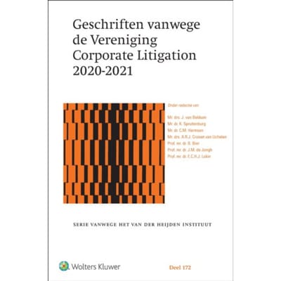 Geschriften Vanwege De Vereniging Corporate Litigation 2020-2021 - J. van Bekkum