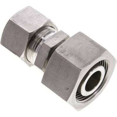 20S & 25S RVS Rechte Snijringkoppeling Draaidoorvoer 400bar ISO 8434-1