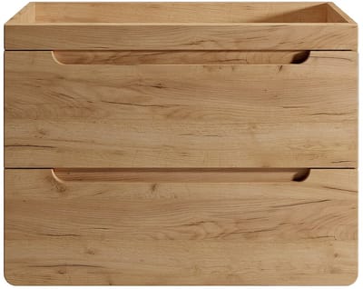 Vente-unique Zwevend meubel onder waskom, naturel - 80 cm - ARUBA