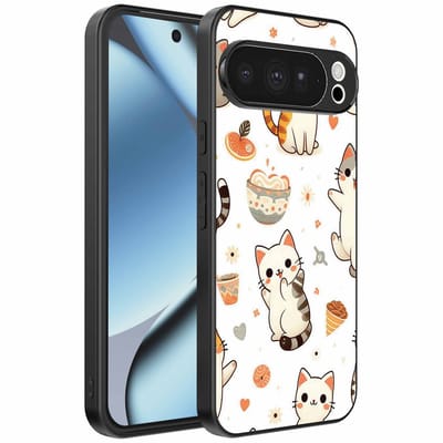 Geschikt voor Google Pixel 10 Pro Telefoonhoesje met katten opdruk - TPU backcover case cat design - Smartphonica geschikt voor Google Pixel 10 Pro