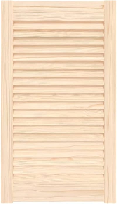 Houten Kastdeur - Lamellen Deur - Ventilatie en Stijl - Massief Grenenhout - 69x39.5 cm - Naturel