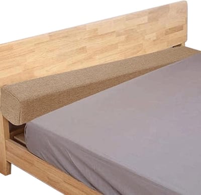 Matrasvulstof - Bed naadkussen - Gaten vullen - Ademende linnen stof - 165 x 8 x 10 inch - Grijs