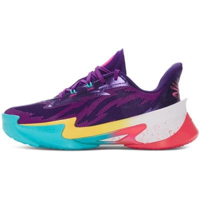Under Armour Curry Series 7 Curry World Tour Unisex Sneakers Paars 3027983-500 41 blue