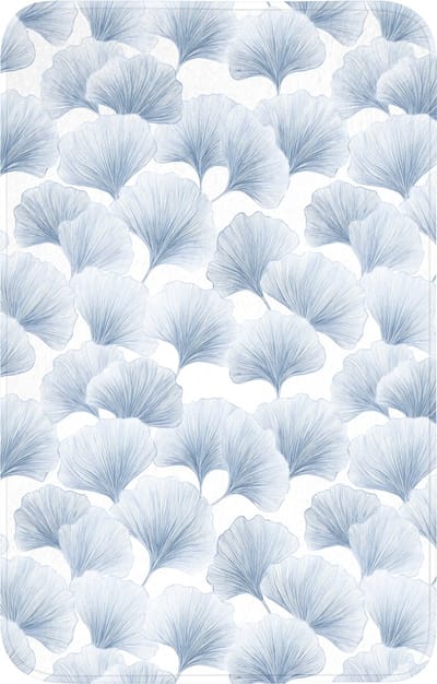 WC mat 50x80 cm - Antislip - Waaier - Modern - Blauw - Toiletmat - Vloermat - Douchemat - Toilet tapijt - Toiletmatten